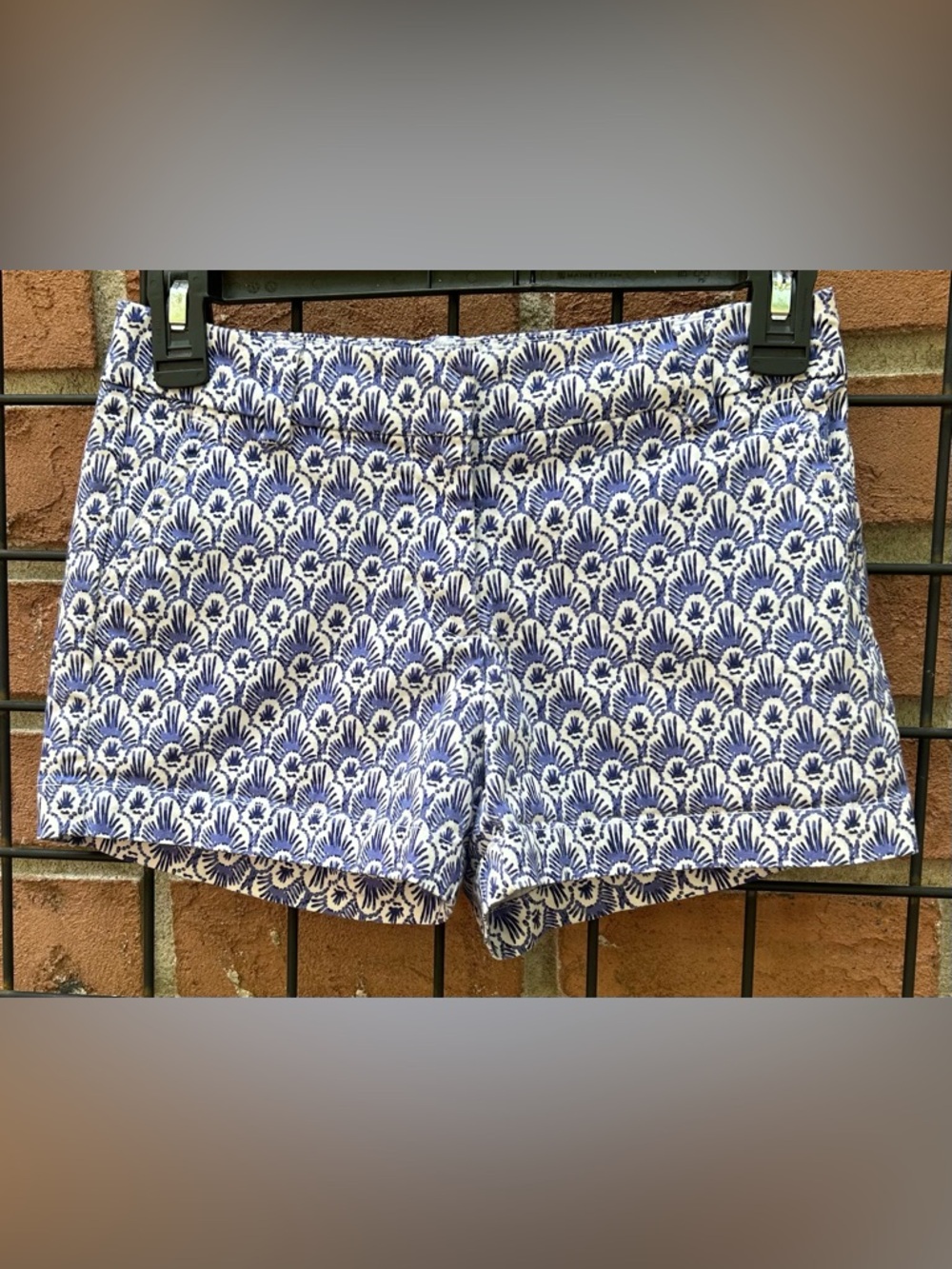 Vineyard Vines Blue and White Printed Jean Shorts